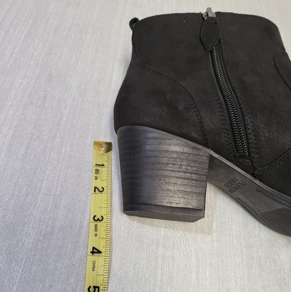 Franco Sarto Shoes‎ Womens 10M Black Booties Ankle Boots Huette Block Heel - Picture 9 of 11